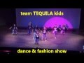 team TEQUILA kids ダンス＆ファッションショー　蛍光ロゴBIGTシャツ＆迷彩パンツ　momo ナンバー キッズダンス衣装TSSHOUSE