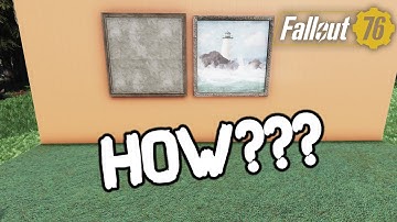 How to use the reverse side of wall decoration - Fallout 76 camp tutorial
