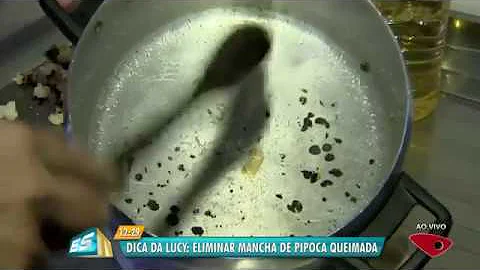 Como tirar queimado de pipoqueira?