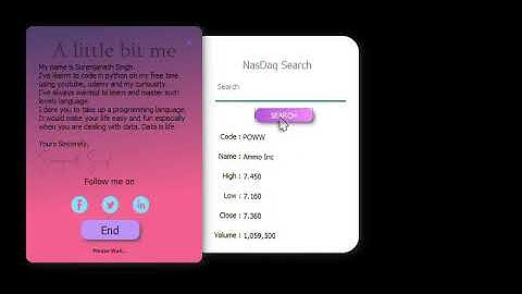 PyQt5 - Financial Scraper Application