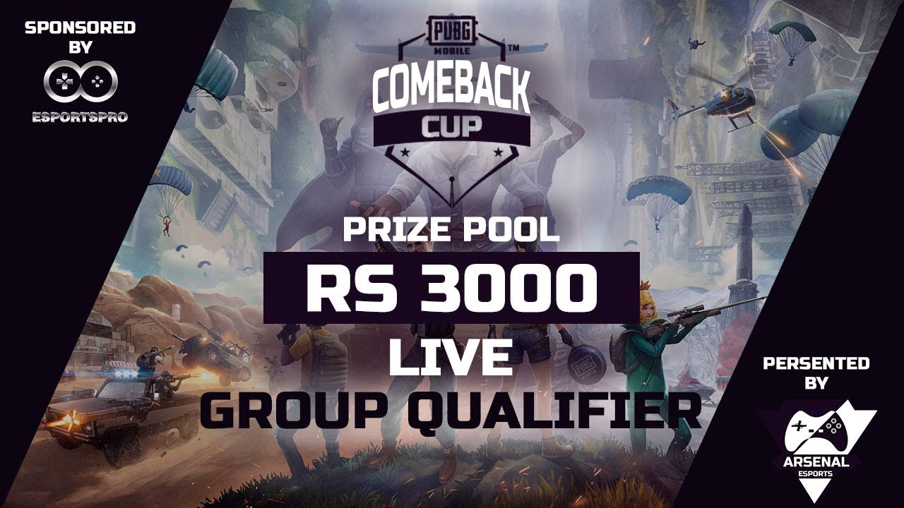 PUBG MOBILE COMEBACK CUP | GROUP QUALIFIERS | ARSENAL ESPORTS