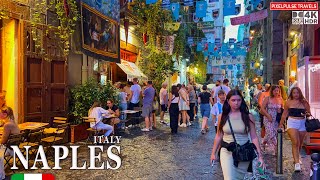 Naples Italy 4K Walk | Via Toledo Shopping Street to Historic Via dei Tribunali Day & Night