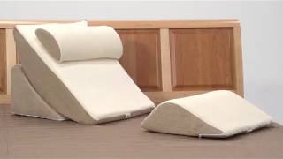 Adjustable Bed Wedge Pillow Set With Memory Foam