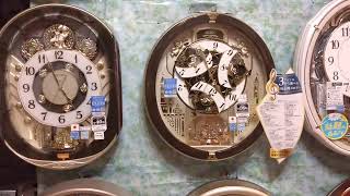 家のからくり時計　セイコータイムクリエーション株式会社　SEIKO　電波からくり時計　RE578B、RE579B　同時鳴らし　ゴンドラの唄