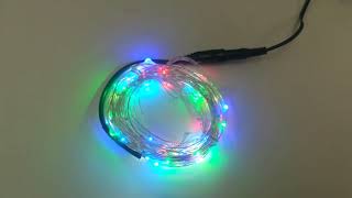 LEDイルミネーション ジュエリーライト 12V 5m 50球 ICチップ付き ワイヤー クリスマスライト