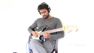 Video thumbnail of "Devanganangal kayyozhinja tharakam | Guitar Instrumental Cover | T. Amanyu"