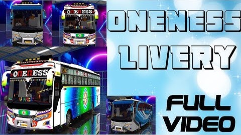Oneness livery in bus simulator Indonesia full video in malayalam