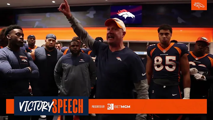 Victory speech: Nathaniel Hackett addresses the team after 11-10 win over 49ers