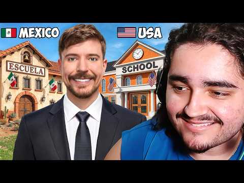 Plain Leo Reacts to MrBeast Building 10 Schools Around The World