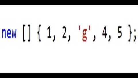 C# Implicitly Typed Arrays