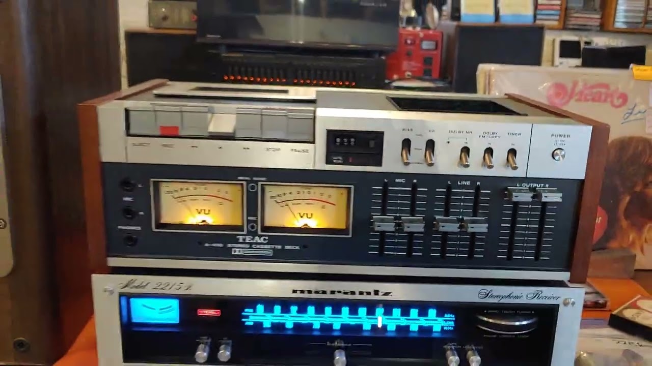 Vintage 70's TEAC A-450 Stereo Cassette Deck. Early HEAVY built