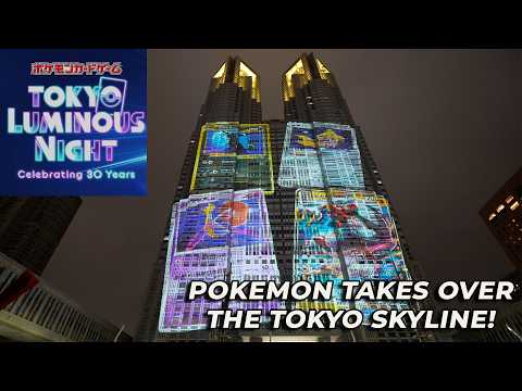 Pokemon Celebrates 30 Years with MASSIVE Tokyo Light Show!
