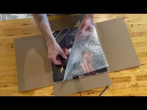 The Semi-Supervillains prepping vinyl records for shipment ASMR #vinylrecords