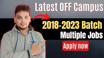 Biggest OFF Campus Job Drive | Latest Hiring | 2020 | 2021 | 2022 | 2023 Batch Hiring | Bulk Hiring