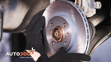 How to change front brake discs and brake pads VW LUPO TUTORIAL | AUTODOC