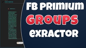 Facebook groups Extractor || Extract primium groups || ZERO ERROR || Instream course part 11
