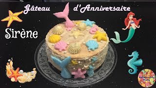 Gateau D Anniversaire Sirene Girly Layer Cake Mermaid Birthday Cake Patissez Avec Mary Youtube