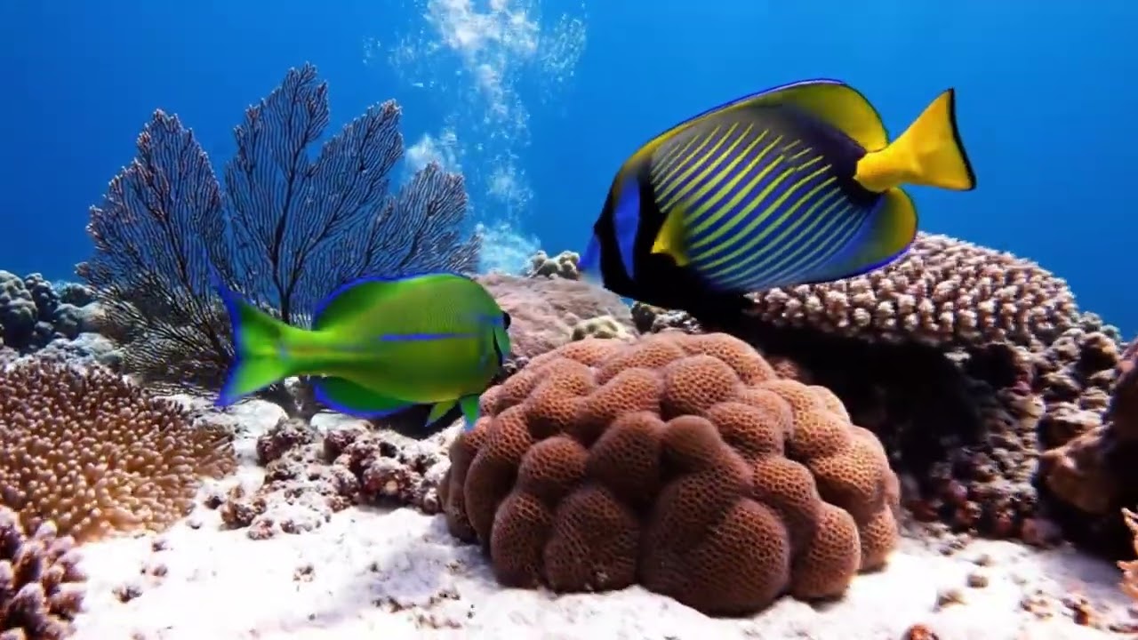 Deep Ocean Sleep Music 4K: Relaxing Underwater Ambience & Coral Reef Views