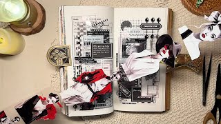 ASMR 다꾸 | 블랙 래드한스푼 다이어리 꾸미기 Journaling #srapbooking vintage collage ビンテージ コラージュ relaxingsounds diary