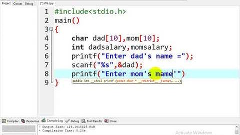 c ws42 เขียนโปรแกรมคำนวณเงินเดือนพ่อแม่ ตัวอย่างที่ 1 Input Process Output
