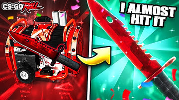 CSGOROLL ALMOST HIT M9 RUBY BAYONET?!