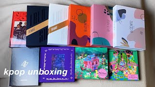 unboxing kpop albums