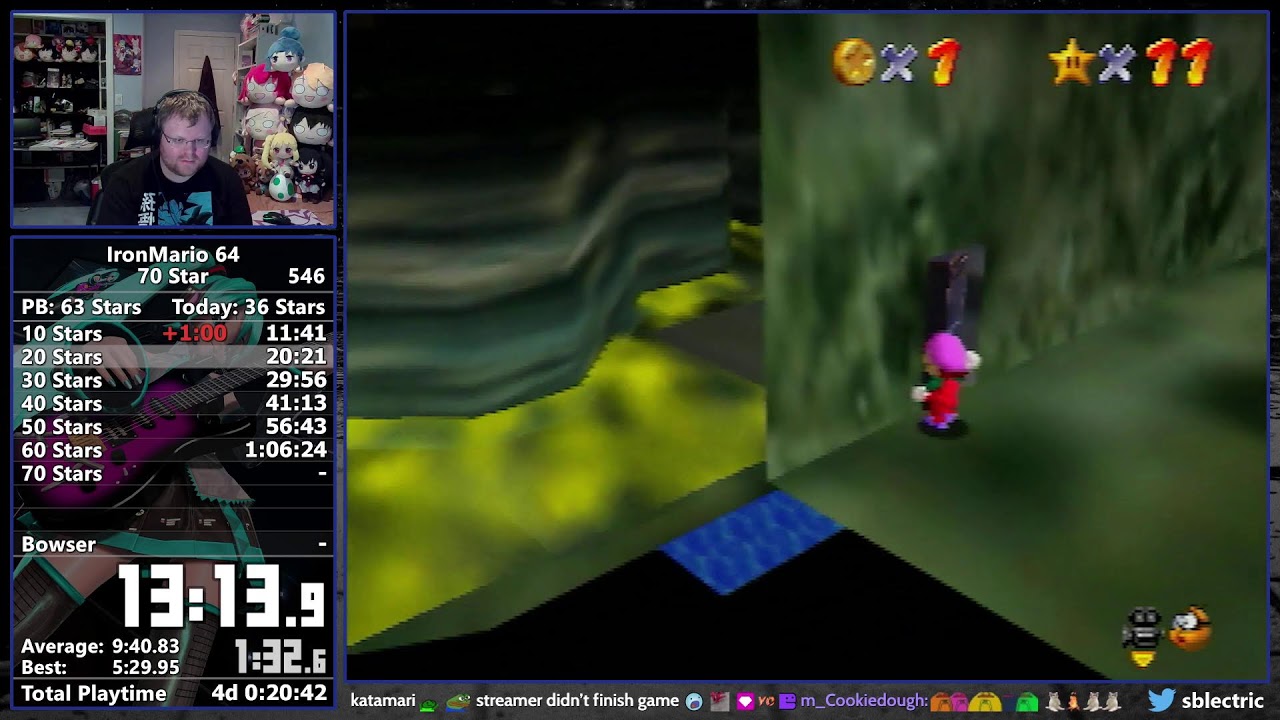 she iron on my mario till I 64