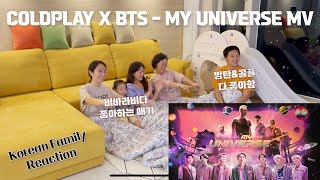 COLDPLAY X BTS - My Universe Official MV Reaction / Korean ARMY Family's Reaction