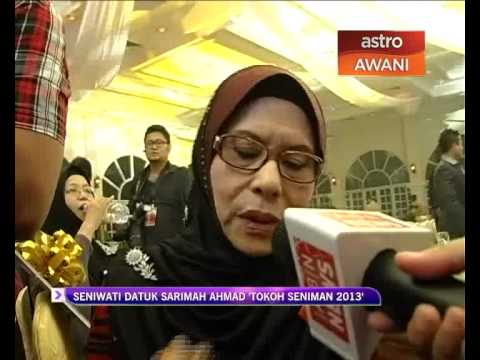 Datuk Sarimah Ahmad  Tokoh Seniman 2013 YouTube