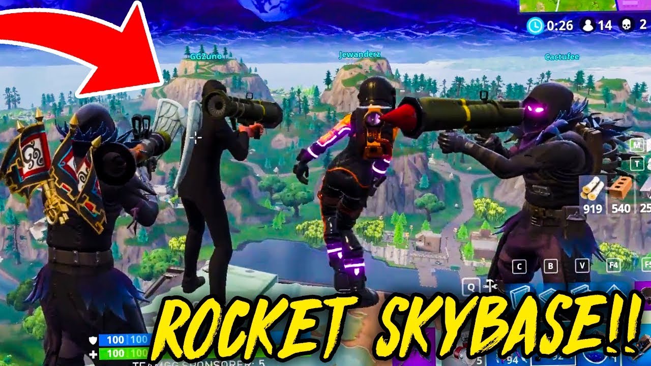 SJUK SKYBASE MED ROCKET LAUNCHER I FORTNITE!! 🔥