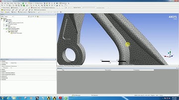 Linear Static Analysis for Airplane bearing bracket