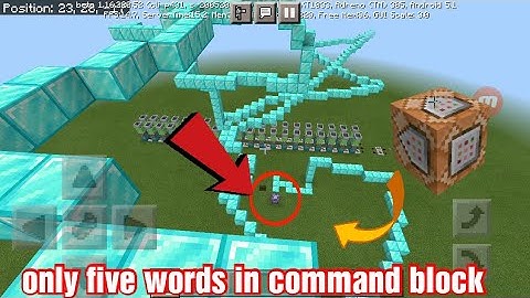 MINECRAFT- HOW TO GENERATE DIAMOND BLOCK WHILE WALKING IN AIR OR LAND