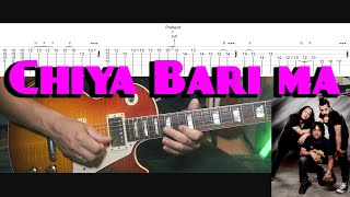 The Axe Band | Chiya Bari ma | Guitar lesson with TABS