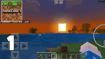 Minecraft: Pocket Edition - Gameplay Walkthrough Part 1 - Survival (iOS, Android, Windows 10)