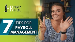 7 Tips for Payroll Management