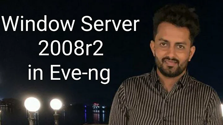 How to Add Windows Server 2008r2 in eve-ng