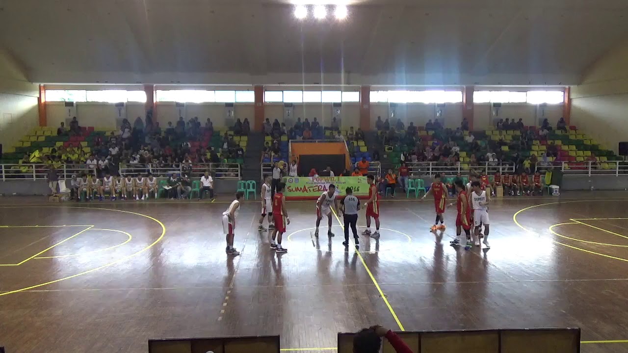 Popwil I Riau 2016 Cabor Bola Basket Putra  Final  Sumut VS Sumbar Part 1