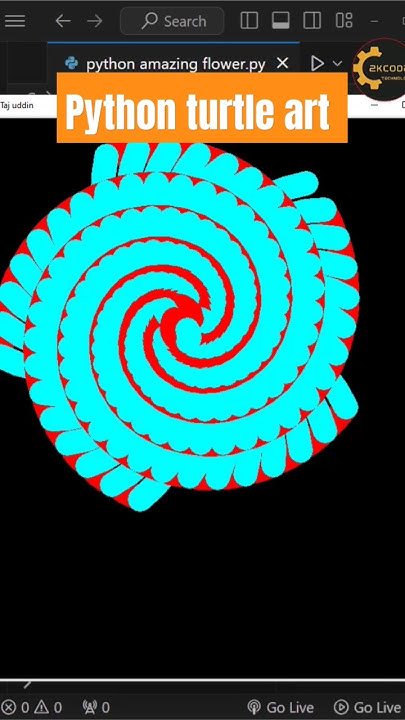 python turtle art #viral #trending - YouTube