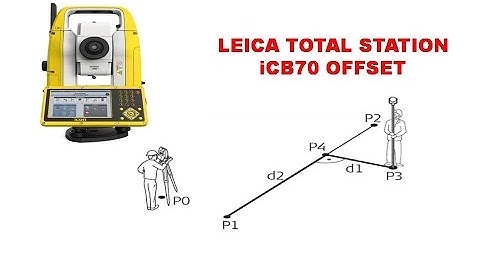 Leica Total Station iCB70 Offset | Reference Line Function