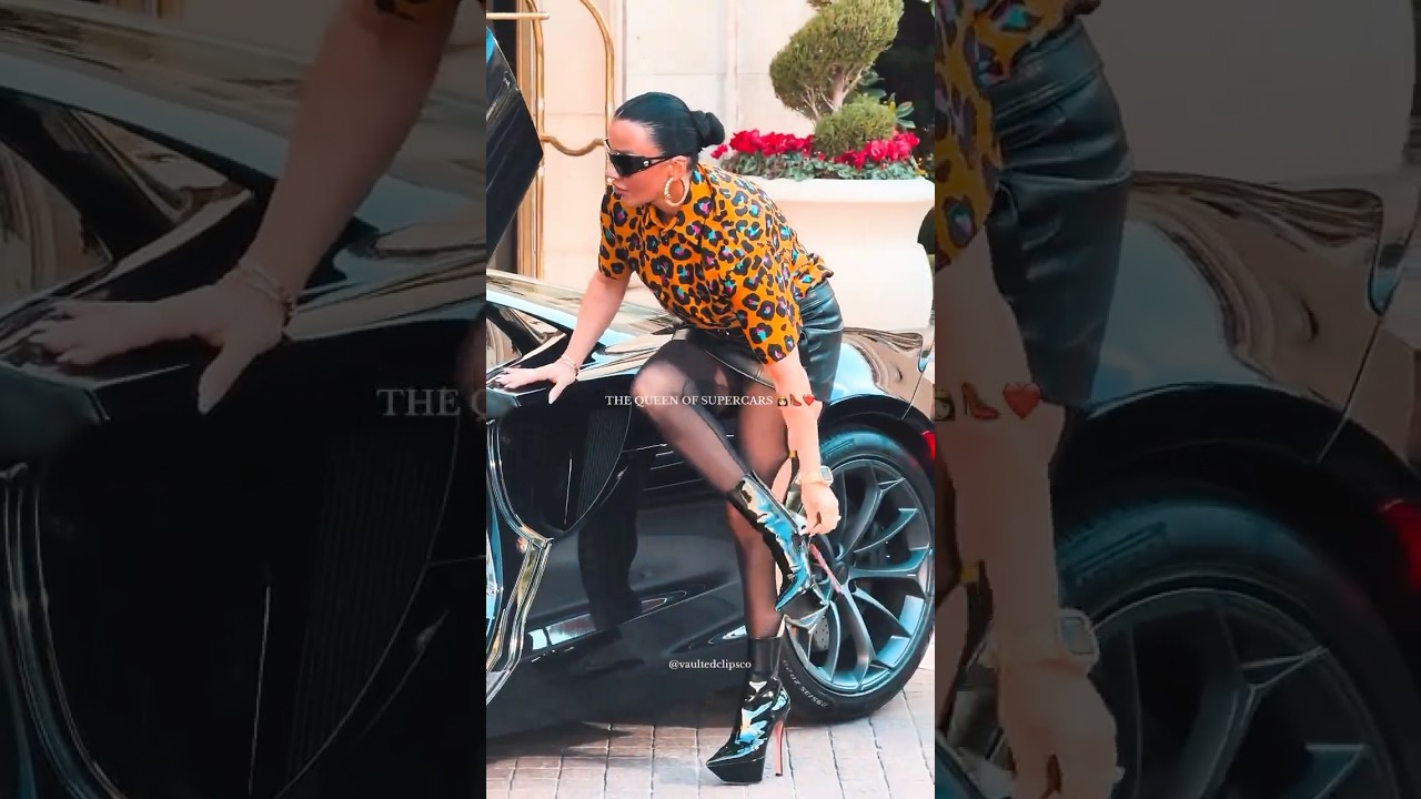 Kasia's Ferrari Reaction Is Peak Elegance 🔥 #dubai #aesthetic #cars