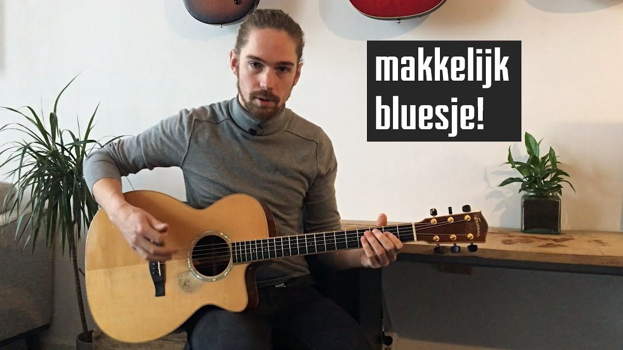 Filosofisch onderdak maart Makkelijk BLUES LIEDJE op gitaar voor beginners! - YouTube