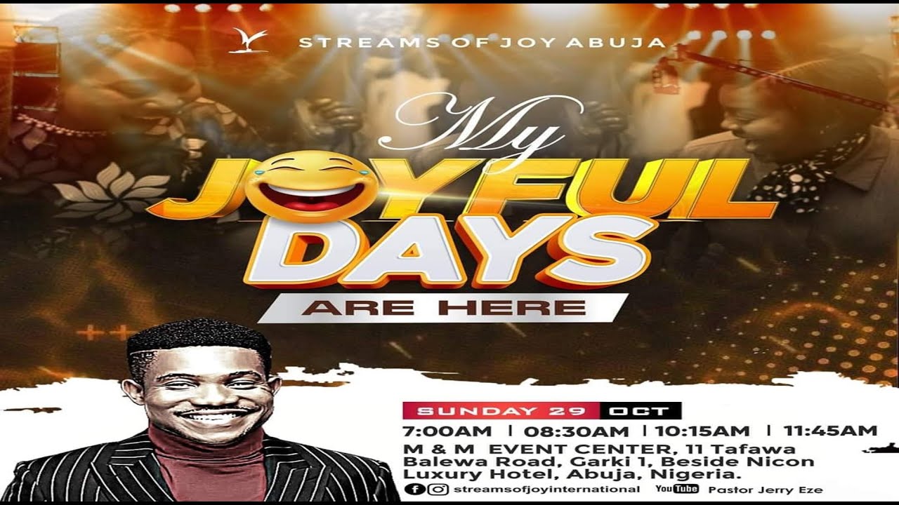 MY JOYFUL DAYS ARE HERE || SUNDAY SERVICE || 29TH OCTOBER 2023