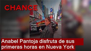 Anabel Pantoja disfruta de sus primeras horas en Nueva York