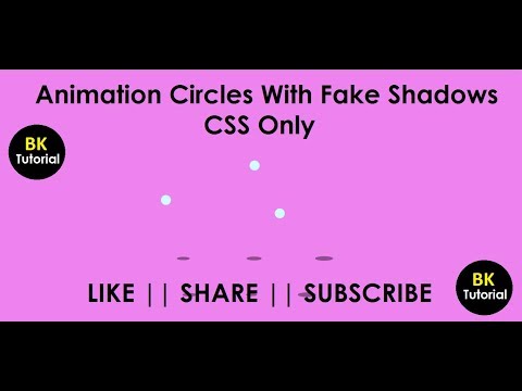 Create CSS Circle Animation Shadow Effect By BK Tutorial