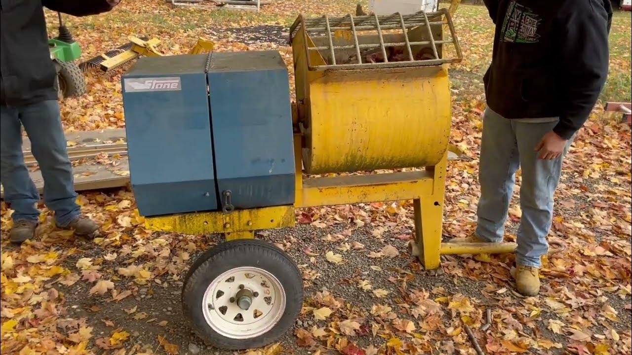 Stone 655PM Tow Behind gas motor Mortar Mixer YouTube