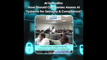⚠️ AI Security & Compliance: Fireside Chat with Indraveni K., Scientist-E, C-DAC
