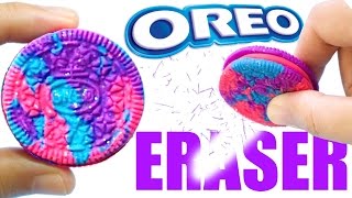 Diy Galaxy Oreo Eraser Diy School Supplies For Back To School