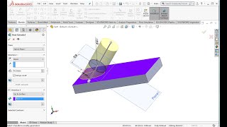 Solidworks tip and tutorial -54 | How to make inclined plane reference plane?