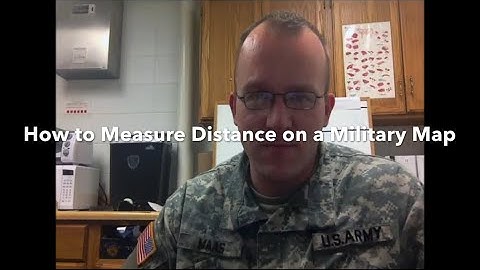 How to measure distance on a military map - US Army class from 2014