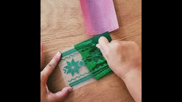 Glitter HTV on Dish Towels: Nordic Pattern Detail (Timelapse with Tutorial)